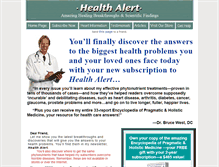 Tablet Screenshot of healthalert.com